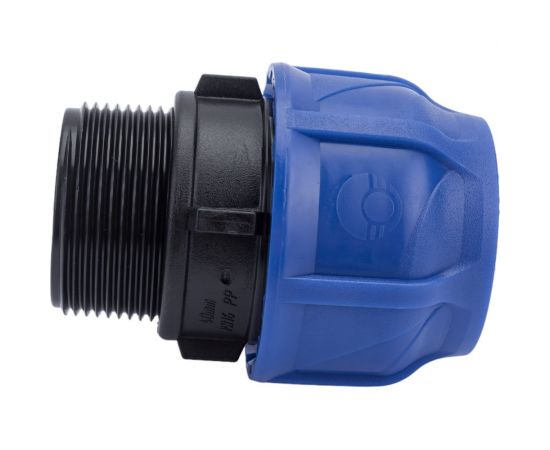 Компрессионная соединительная муфта VALFEX ПНД, с наружной резьбой, 40x1 1/2"" 121001140112 – изображение 3