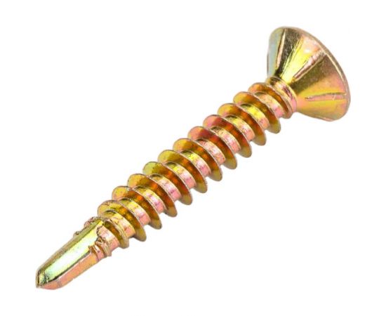 Саморезы Стройбат для монт. окон с буром 3,9x25 желтый цинк 200 шт. 275490 – изображение 3