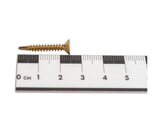 Саморезы Стройбат для монт. окон с буром 3,9x25 желтый цинк 200 шт. 275490 – изображение 4