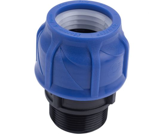 Компрессионная соединительная муфта VALFEX ПНД, с наружной резьбой, 40x1 1/2"" 121001140112 – изображение 4