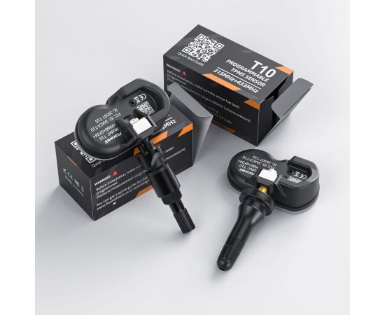 Универсальный датчик давления в шинах Foxwell T10 металлический, чёрный T10B – изображение 4