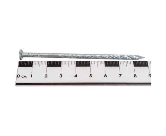 Винтовые гвозди Стройбат 3,4x90 белый цинк 0,5 кг 117250 – изображение 4
