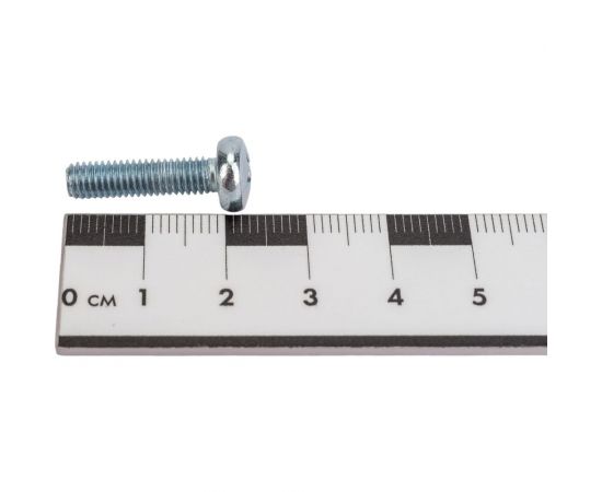 Винт Стройбат пкр. DIN 7985 М5x20 белый цинк 100 шт 106121 – изображение 4