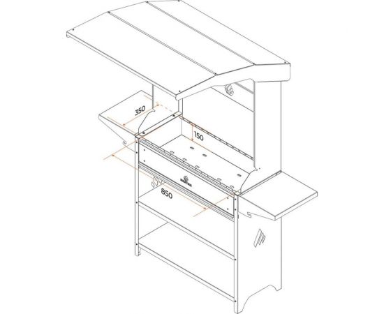 Мангал GRATAR Professional Optima ROOF POR 3000 – изображение 5