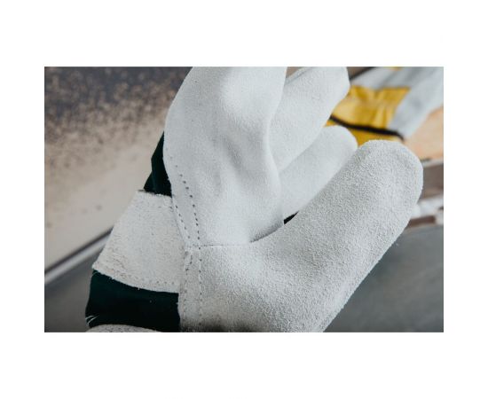 Комбинированные кожаные перчатки Jeta Safety, краги, хлопок/спилок А, размер 10/XL JSL-201-10/XL – изображение 7