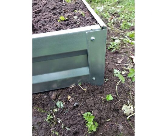 Оцинкованная грядка ГеоПлатБорд 1x3 м, высота 20 см 5931320 – изображение 7