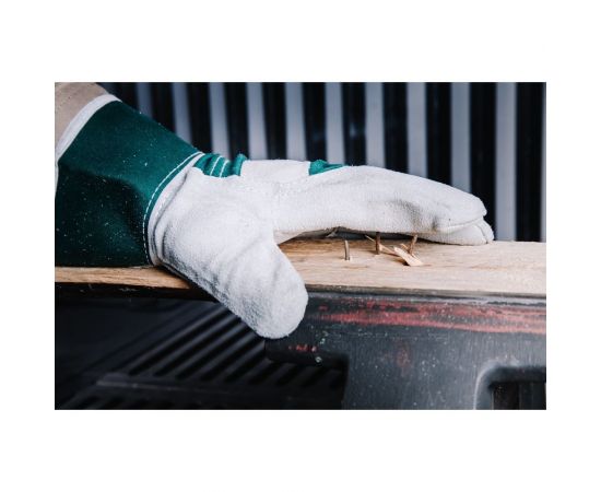 Комбинированные кожаные перчатки Jeta Safety, краги, хлопок/спилок А, размер 10/XL JSL-201-10/XL – изображение 8