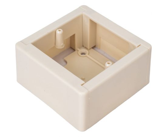 Установочная коробка GREENEL универсальная 88х88х44мм СЛОНОВАЯ КОСТЬ GE40231-02 