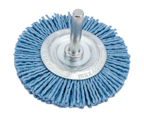 Щетка крацовка дисковая нейлон (63 мм) для дрели Biber 70995 тов-157166 