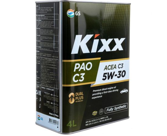 Моторное масло KIXX PAO 5W30, синтетическое, 4 л L209144TE1 