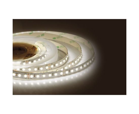 Светодиодная лента Apeyron 24В, 10Вт/м, smd3528, 120д/м, IP20, 900Лм/м, подложка, 8мм, 5м, теплый белый 00-330 