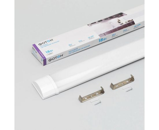Светодиодный линейный накладной светильник ФОТОН LLO-18W6500K-L600-Opal 25256 