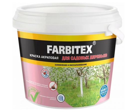 Краска для садовых деревьев Farbitex 6 кг 4300008410 