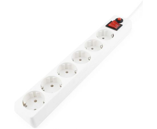Сетевой фильтр 5м 6р белый Гарнизон EHW-15 