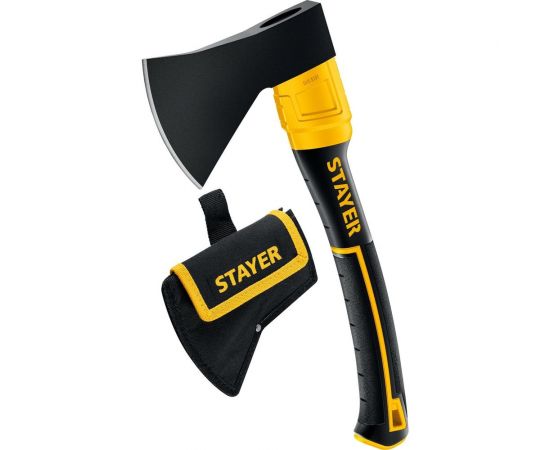 Кованый топор STAYER Fiberglass 600/800 г, с чехлом 2062-06P_z02 