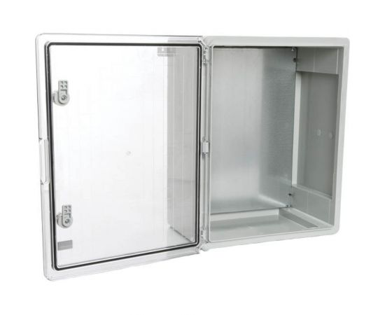 Пластиковый влагозащищенный щит Plastim с монтажной панелью, IP65 прозрачная дверца PP3017 