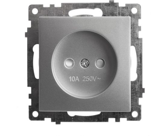 1-местная розетка STEKKER без заземления (механизм), GLS10-7109-03, 250V, 10А с защитной шторкой, серия Катрин, 39581 