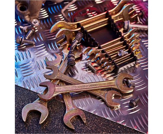 Набор рожковых ключей REXANT 6-32 мм, 12 шт желтый цинк 12-5845-2 – изображение 11