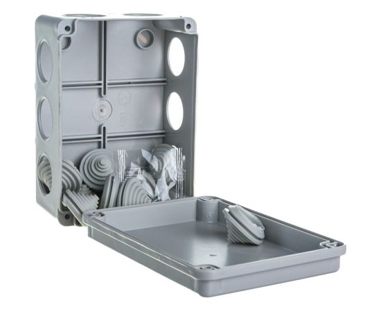 Распаечная коробка IEK, 150x110x070, IP55, КМ41242, ИЭК, белая UKO10-150-110-070-K41-55 – изображение 2