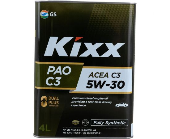 Моторное масло KIXX PAO 5W30, синтетическое, 4 л L209144TE1 – изображение 2