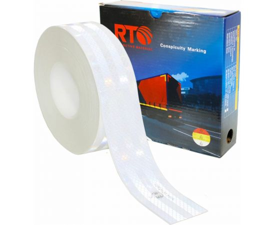 Световозвращающая лента для контурной маркировки RTLITE RT-V104 50,8 мм х 50м, белая RT-V104W – изображение 3