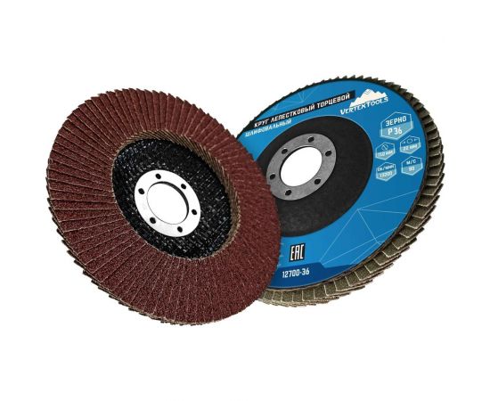 Круг лепестковый торцевой 150 мм, Р36 vertextools 12700-036 – изображение 3
