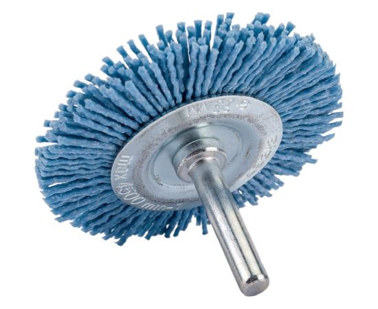 Щетка крацовка дисковая нейлон (63 мм) для дрели Biber 70995 тов-157166 – изображение 3