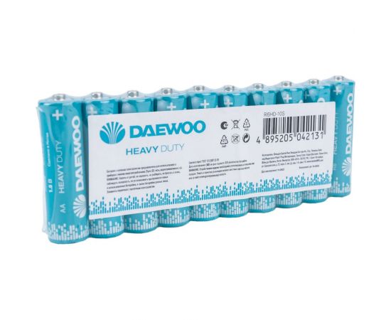 Солевая батарейка DAEWOO R 6 Heavy Duty Shrink-10 5042131 – изображение 3