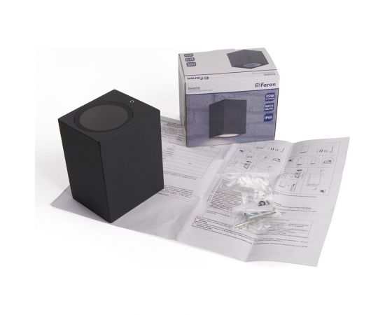 Садово-парковый светильник FERON 230V GU10, DH050, черный (на стену) 48325 – изображение 8