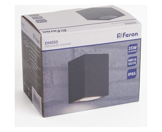 Садово-парковый светильник FERON 230V GU10, DH050, черный (на стену) 48325 – изображение 9