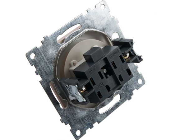 1-местная розетка STEKKER без заземления (механизм), GLS10-7109-03, 250V, 10А с защитной шторкой, серия Катрин, 39581 – изображение 10