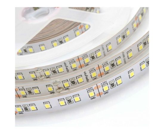Светодиодная лента Apeyron 24В, 10Вт/м, smd3528, 120д/м, IP20, 900Лм/м, подложка, 8мм, 5м, теплый белый 00-330 – изображение 10