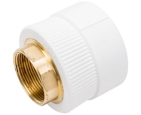 Комбинированная муфта Blue Ocean полипропиленовая, ВР - 63x1 1/2 под ключ PPRF/HTIA(W)-63х1 1/2"" 