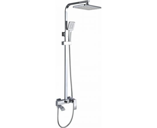 Душевая система со смесителем и тропическим душем MYNAH стойка хром глянцевый/белый M33110 