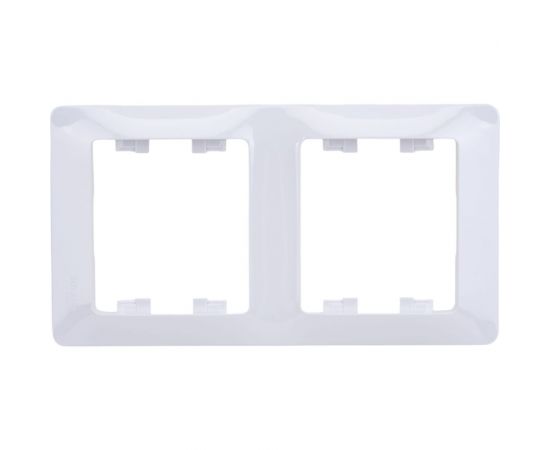 Вертикальная рамка Schneider Electric 2-м Glossa белая GSL000106 