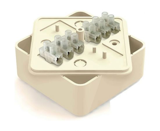 Распределительная коробка GREENEL с клеммной колодкой 75х75х28мм СОСНА GE41216-11 