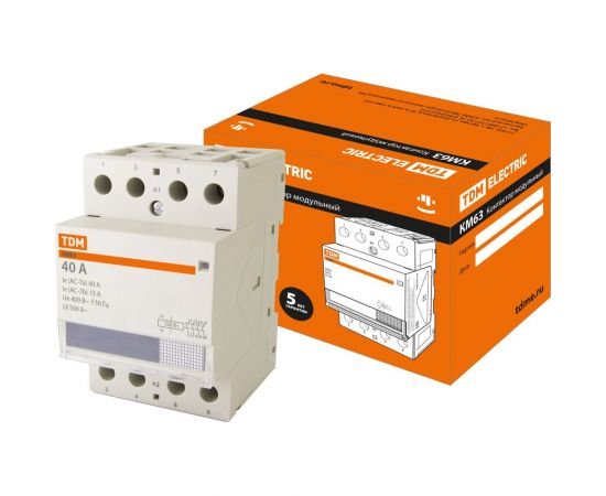 Модульный контактор TDM КМ63/4-40 SQ0213-0014 