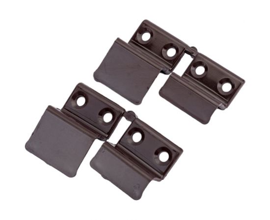 Пластиковый держатель для москитной сетки KOMFORT Москитные системы коричневый Комплект 4 шт ДП00617 