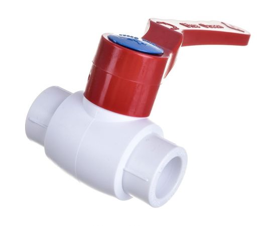 Шаровой кран Blue Ocean полипропиленовый (шар - PPSU) для агрессивных сред - 20 PPRF/BV/PPR/HW-2(W)-20 