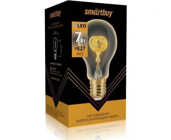 Лампа Smartbuy LED ART A60-7W/3000/E27 SBL-A60Art-7-30K-E27 
