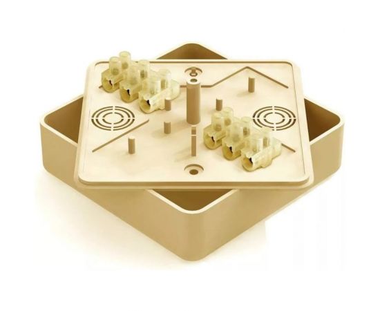 Распределительная коробка GREENEL с клеммной колодкой 100х100х44мм СОСНА GE41222-11 