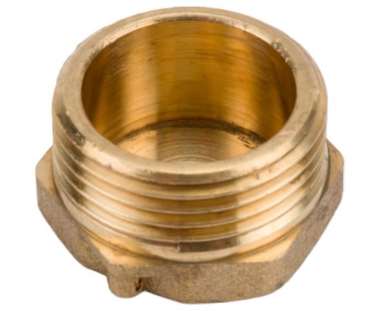 Заглушка LEXLINE 3/4 нар., латунь, с контрольным отверстием 20 Украина 514576 