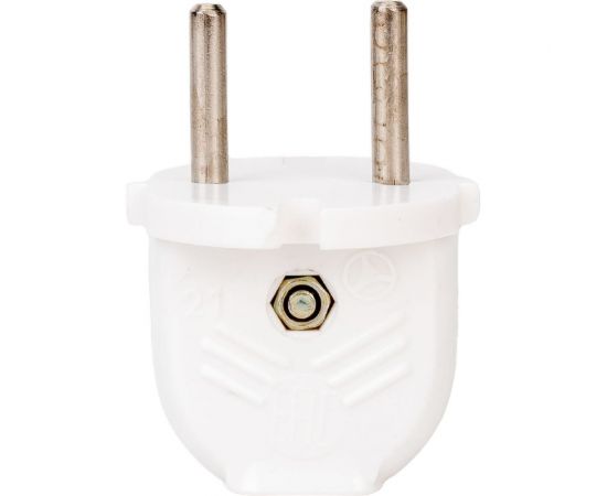 Электровилка ООО Ливны-Электро В6-001 разборная плоская с/ш, белая В 6144с 