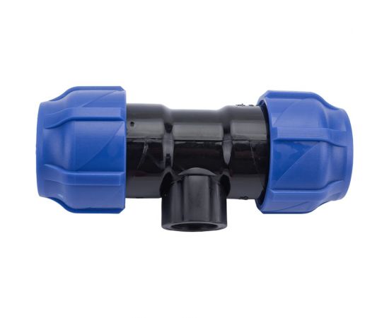 Компрессионный переходной тройник VALFEX ПНД, с внутренней резьбой, 32-1/2""-32 1210013201232 – изображение 2