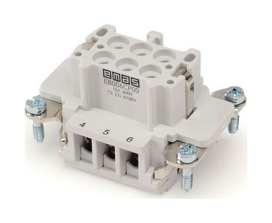 Гнездо Emas 6 полюсов, 16А EB006CP00 – изображение 2