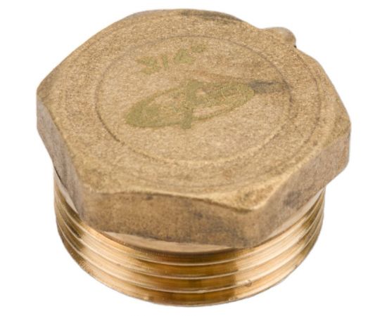 Заглушка LEXLINE 3/4 нар., латунь, с контрольным отверстием 20 Украина 514576 – изображение 2