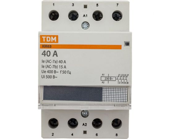 Модульный контактор TDM КМ63/4-40 SQ0213-0014 – изображение 2