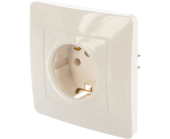 Розетка Schneider Electric BLANCA с заземлением без шторок, МОЛОЧНЫЙ BLNRS001012 – изображение 2