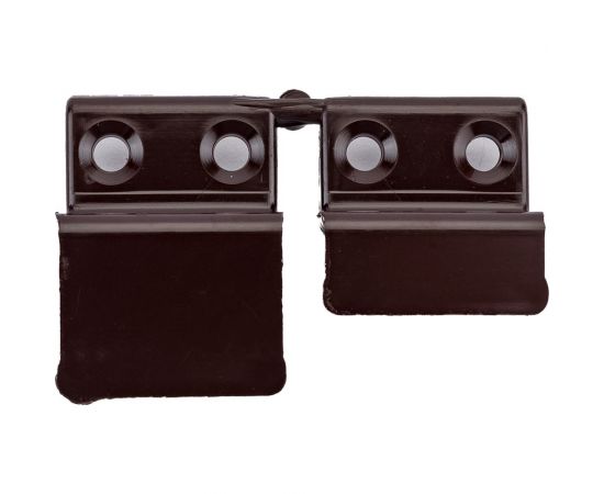 Пластиковый держатель для москитной сетки KOMFORT Москитные системы коричневый Комплект 4 шт ДП00617 – изображение 2