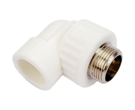 Комбинированный угольник VALFEX PP-R белый, 25х3/4 дюйма НР 10126025 127-0595 – изображение 2